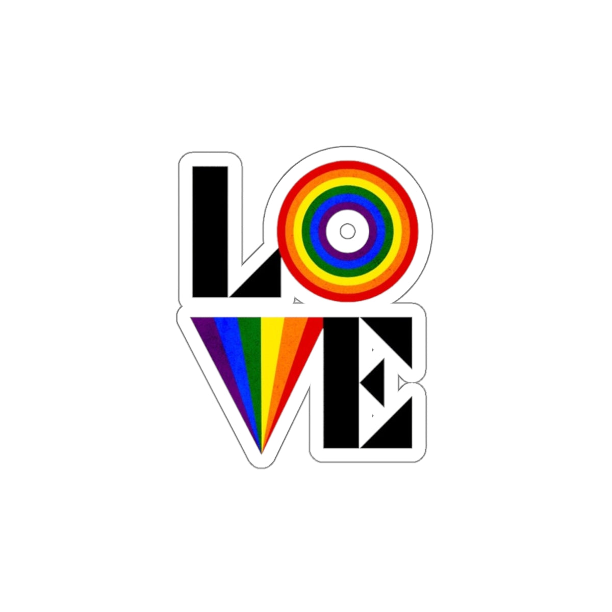 Die-Cut Stickers - Rainbow LOVE