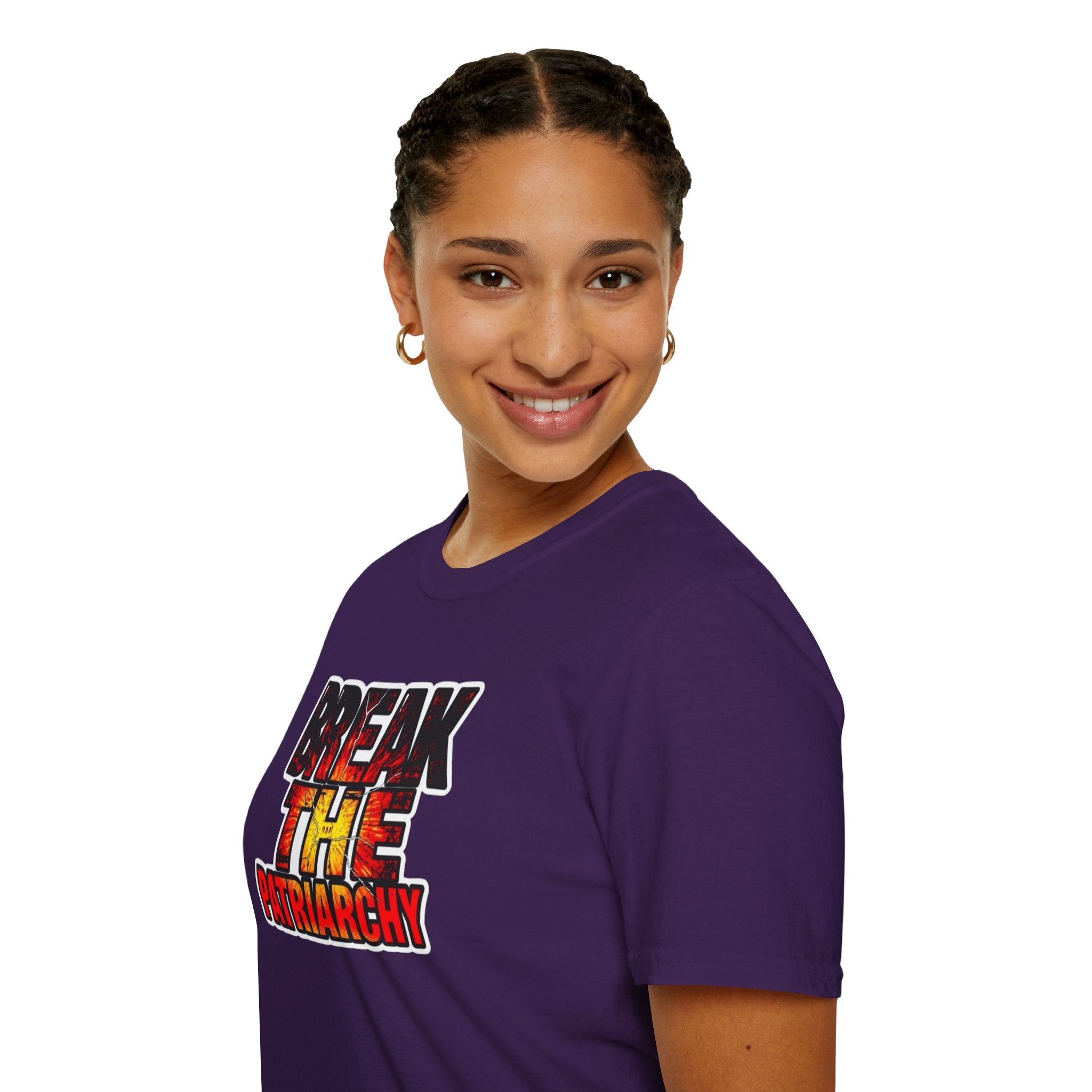 Break the Patriarchy Unisex Softstyle T-Shirt - Empowerment Wear for Social Change