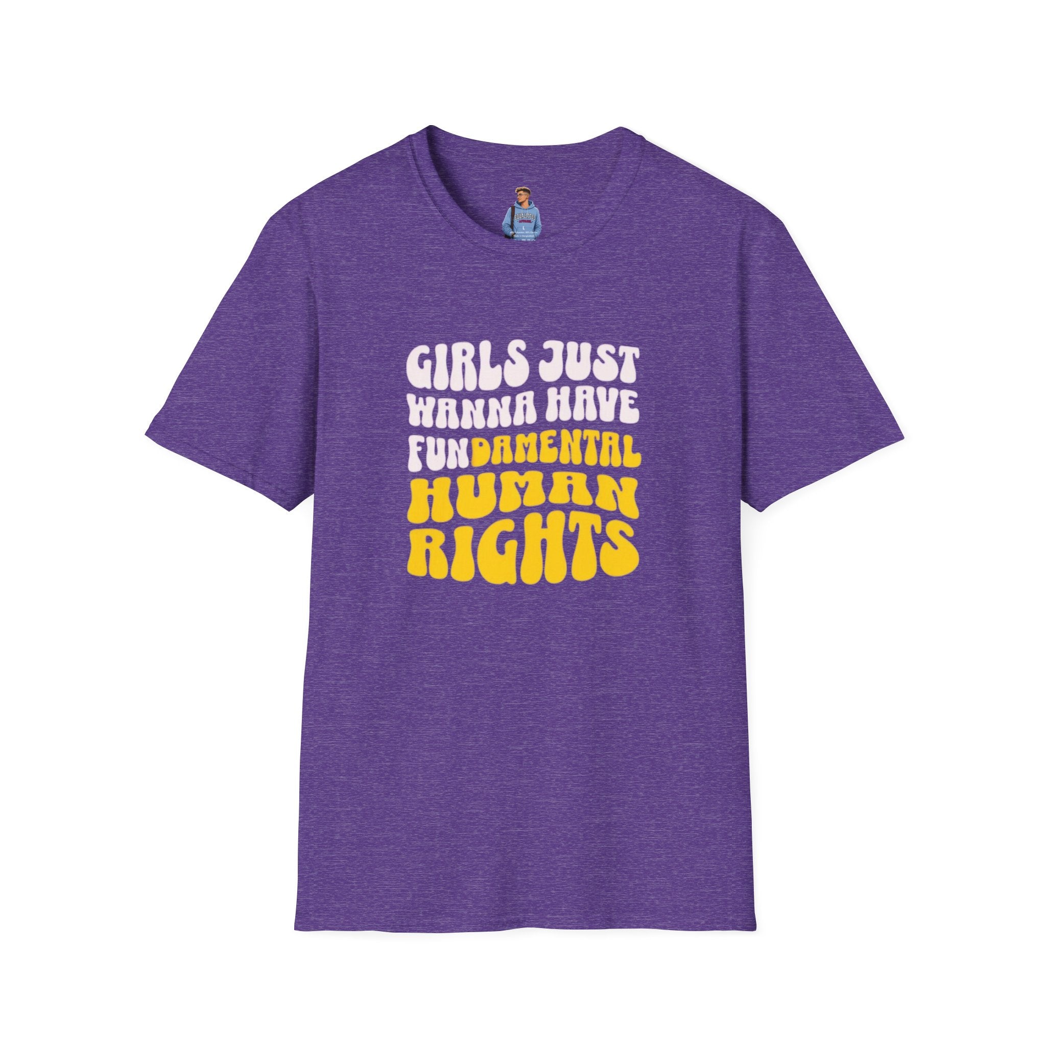 Girls Just Wanna Have Fundamental Human Rights Unisex Softstyle T-Shirt