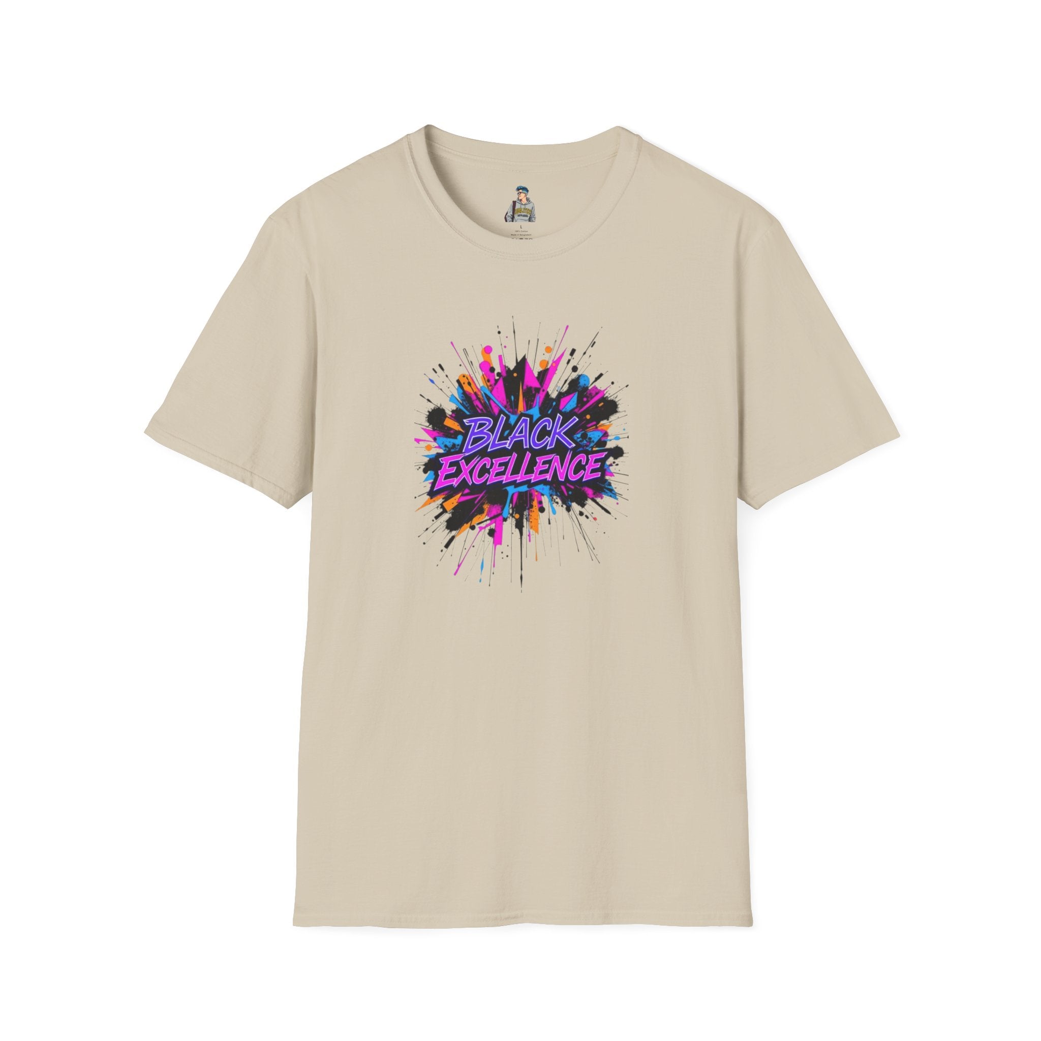 Unisex Softstyle T-Shirt - Black Excellence Graphic Tee