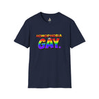 Pride T-Shirt, Homophobia Is Gay Unisex Softstyle Shirt