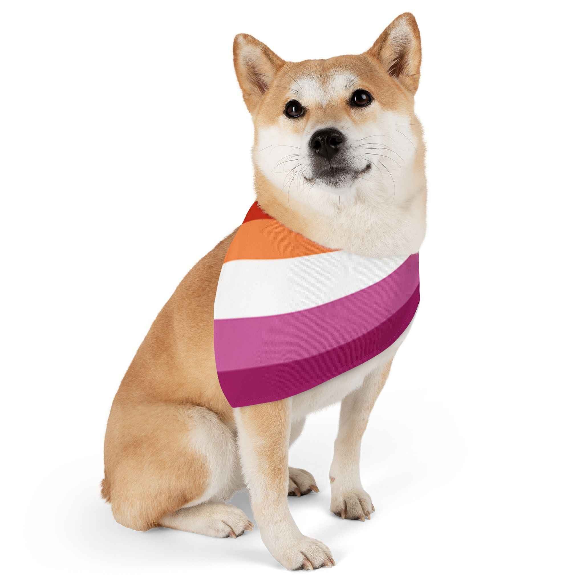 Lesbian Pride Flag Pet Bandana - Strut Your Mut