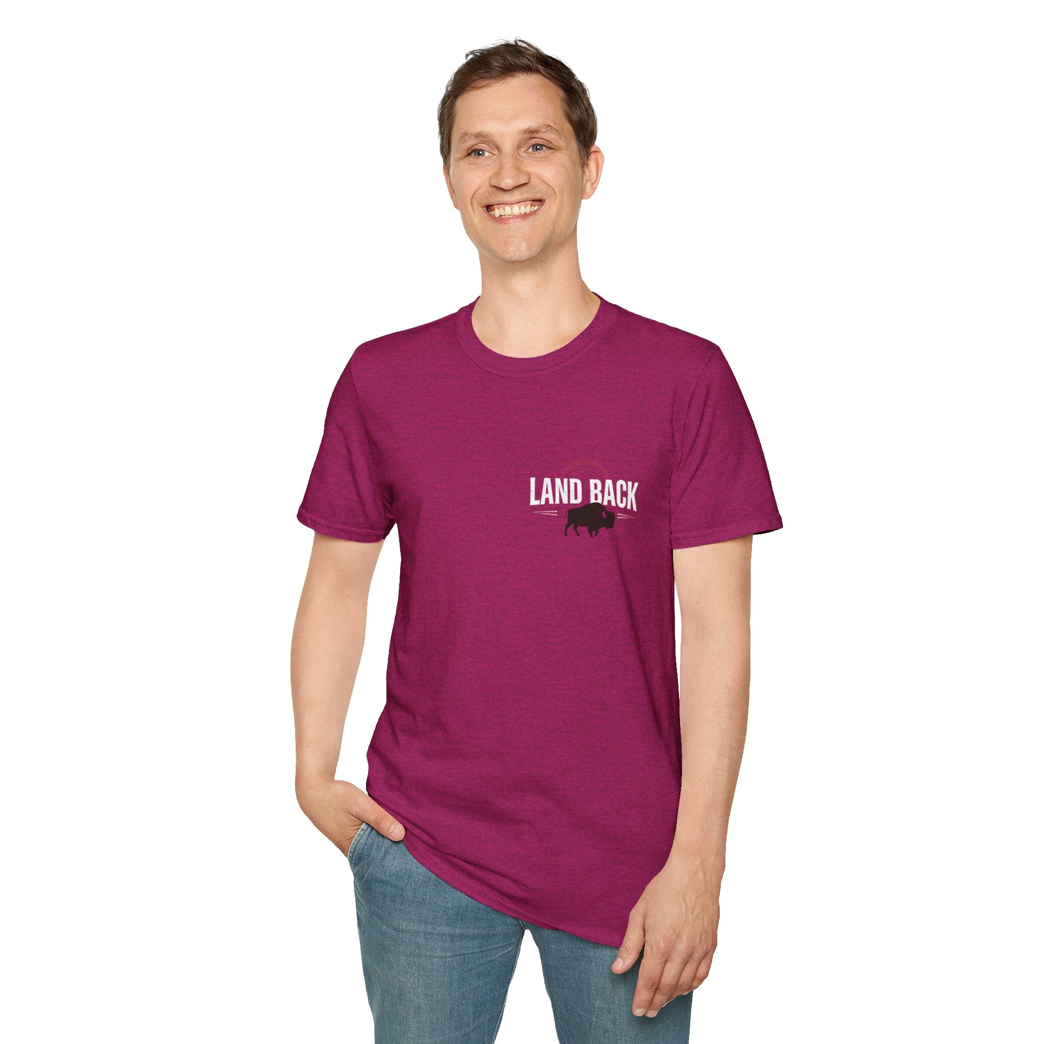 'Land Back' Unisex Softstyle T-shirt