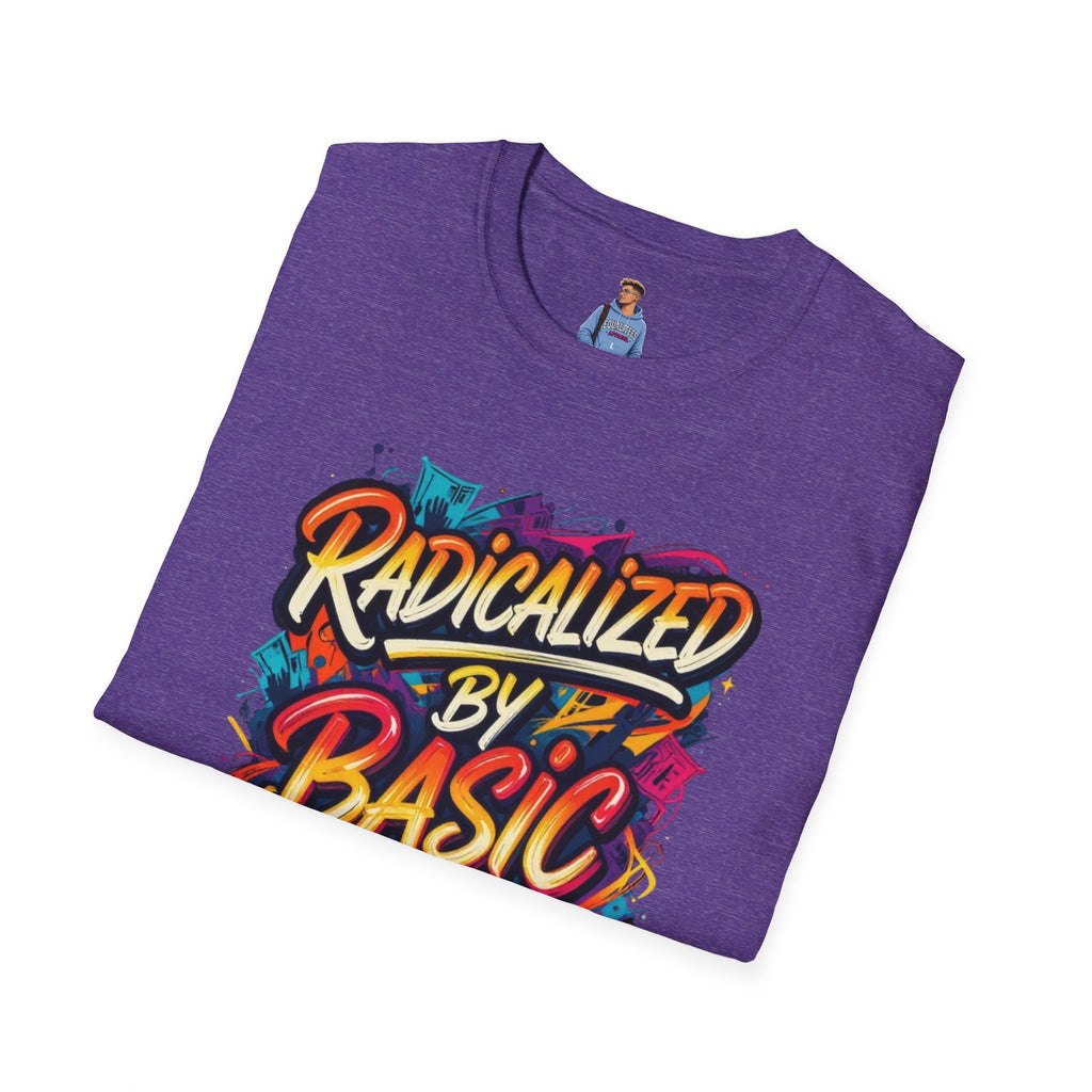 Radicalized by Basic Decency T-Shirt Colorful Graffiti Typography