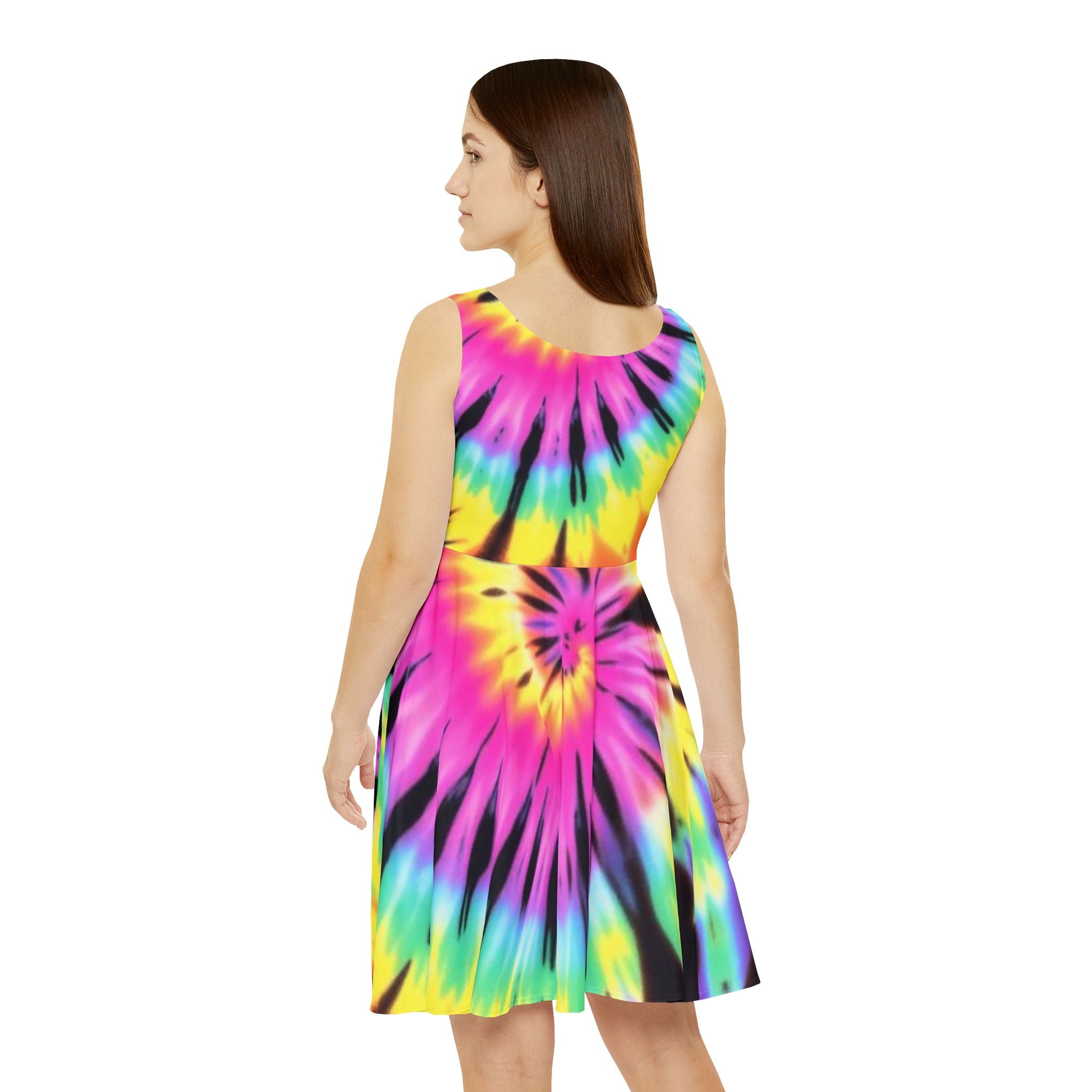 Tie-Dye Skater Dress - Perfect for Summer Outings & Festivals