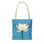 White Lily on Canvas Design - Tote Bag