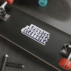 Die-Cut Stickers - Educate Advocate Celebrate Black and White Bold Design