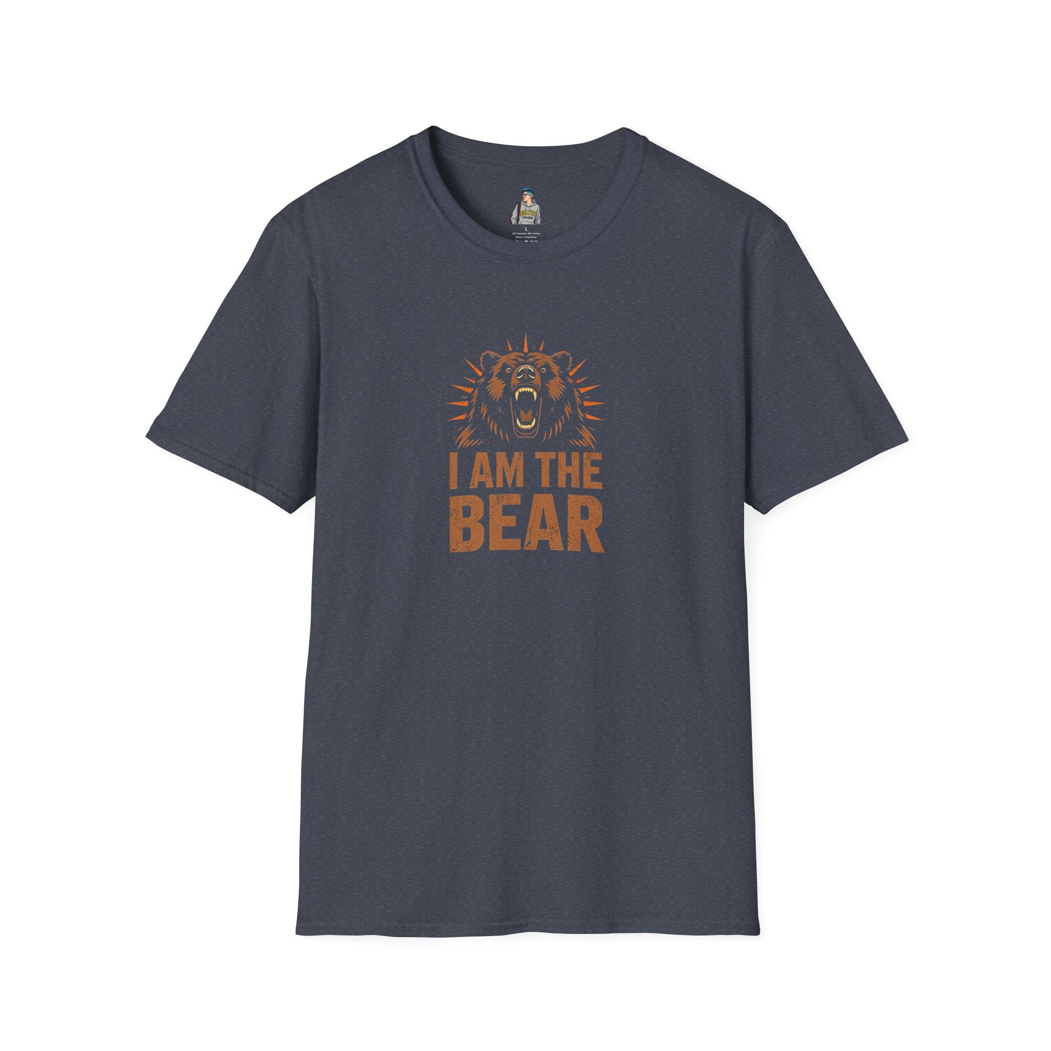 I Am The Bear, Strong Men Respect Women Unisex Softstyle T-Shirt