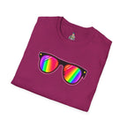 Rainbow Sunglasses Unisex t-shirt