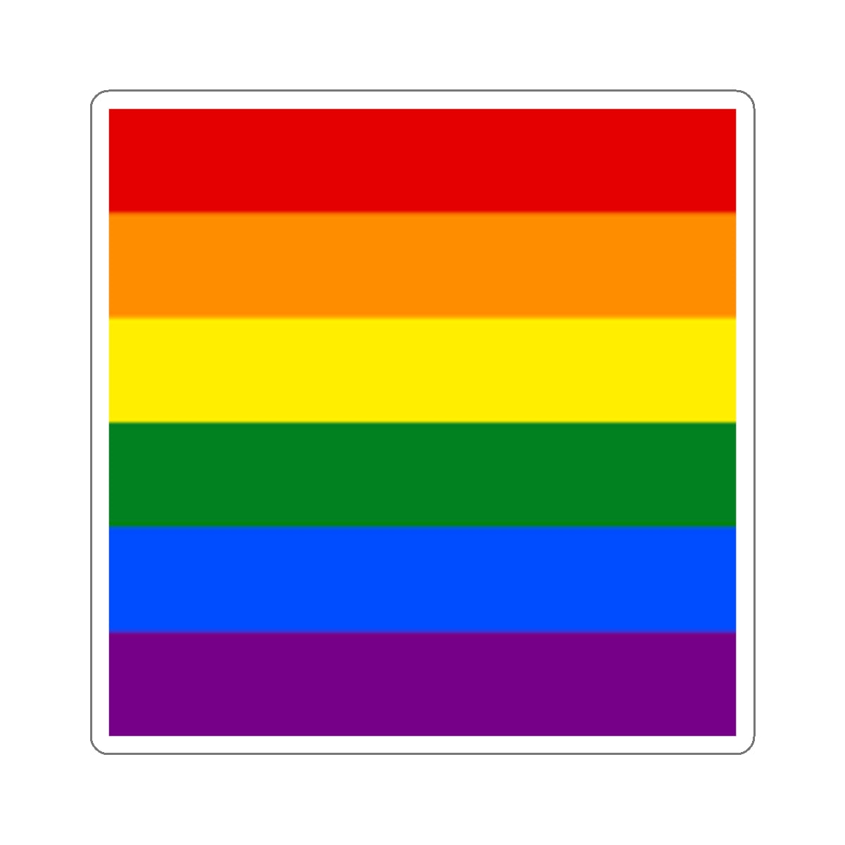Die-Cut Stickers - Rainbow Flag