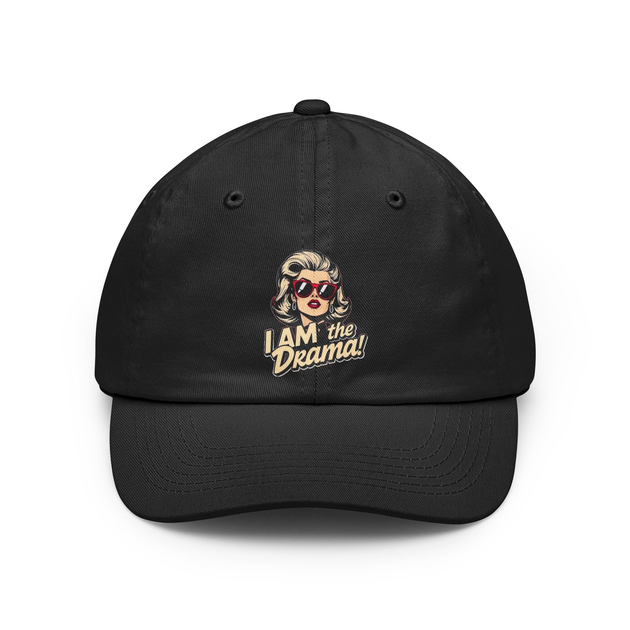 "I Am the Drama" Retro Pop Art Cap