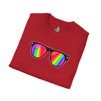 Rainbow Sunglasses Unisex t-shirt