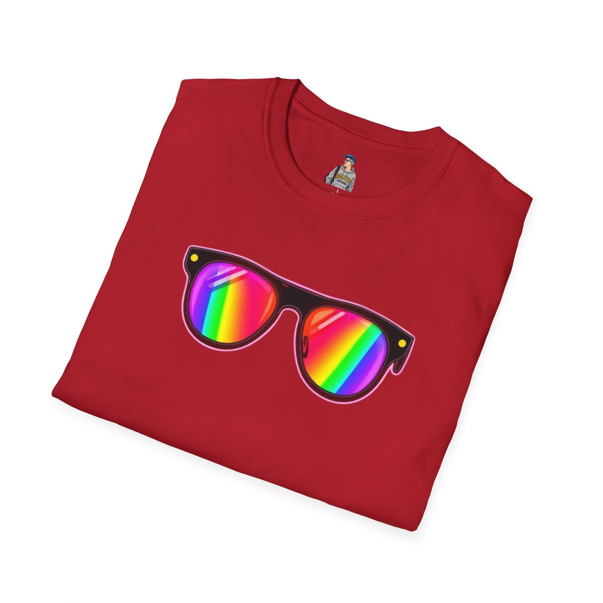 Rainbow Sunglasses Unisex t-shirt