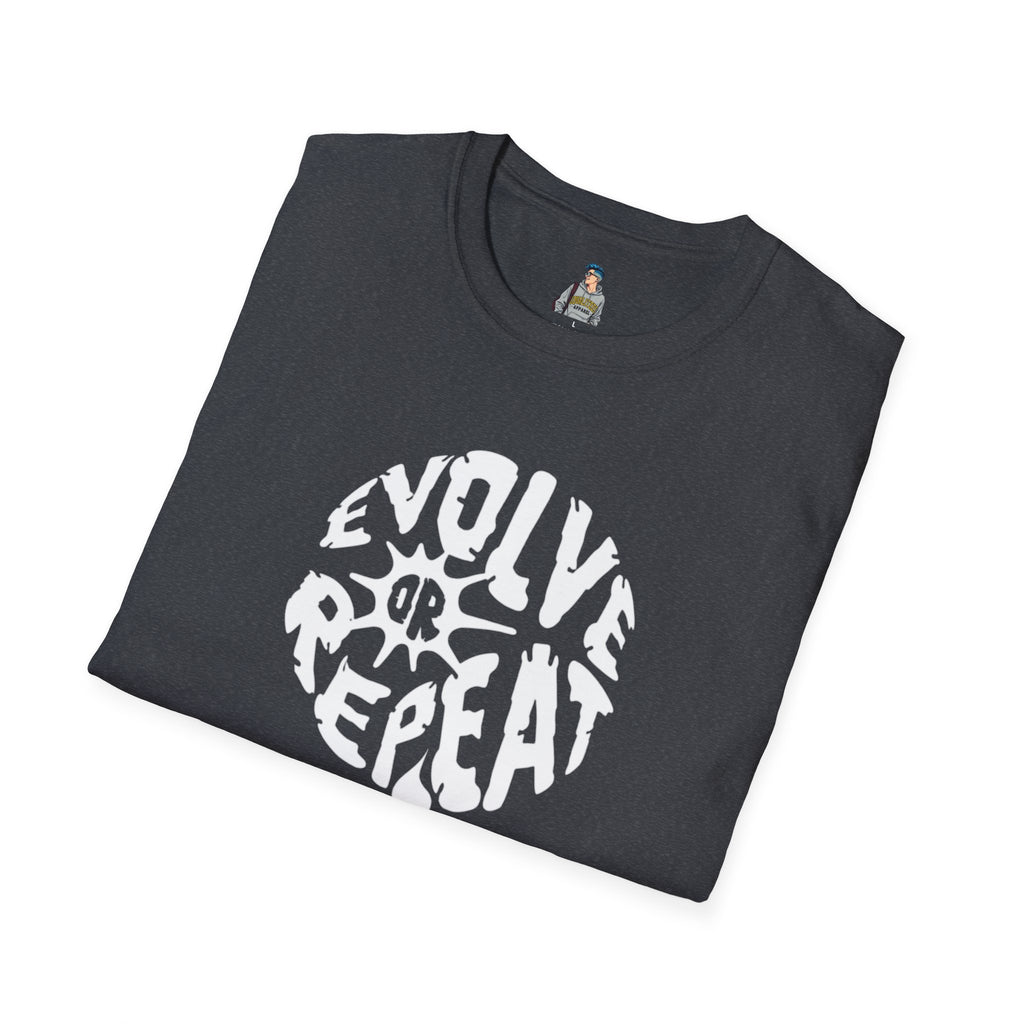 Evolve or Repeat Unisex Softstyle T-Shirt - Modern Inspirational Tee