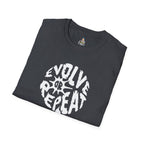 Evolve or Repeat Unisex Softstyle T-Shirt - Modern Inspirational Tee
