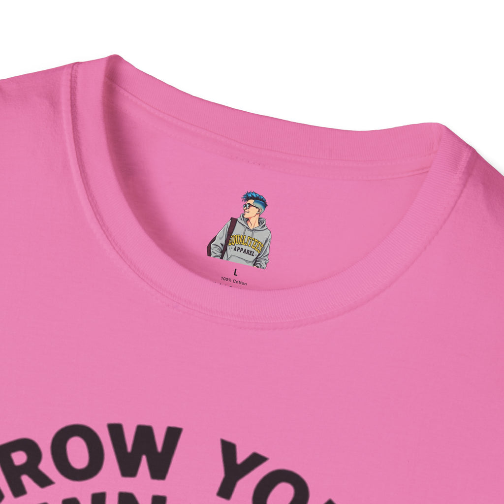 Unisex Softstyle T-Shirt - 'Grow Your Own Way' Floral Design for Queer Pride