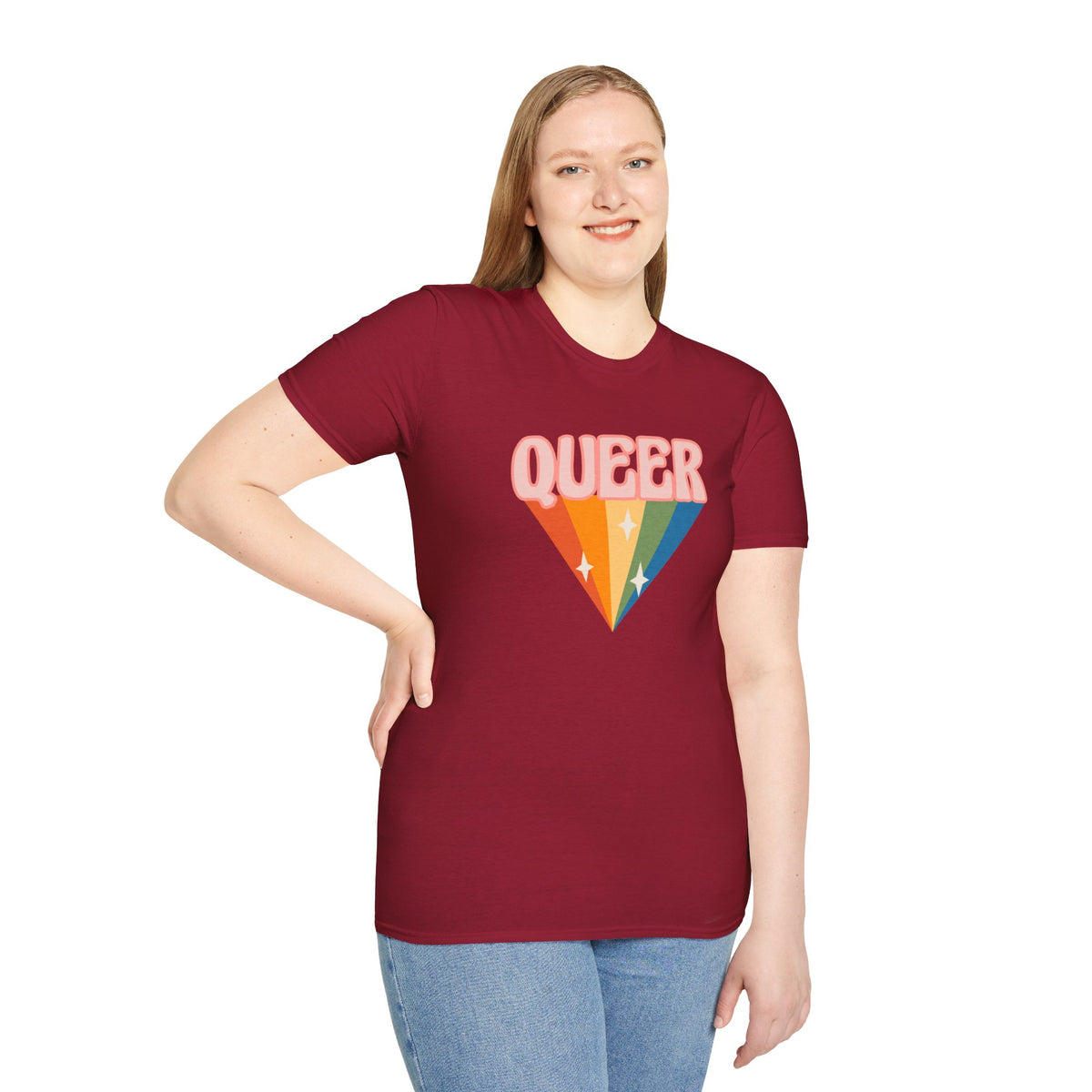 Queer Rainbow Sparkle Pride Tree Las Vegas T-Shirt