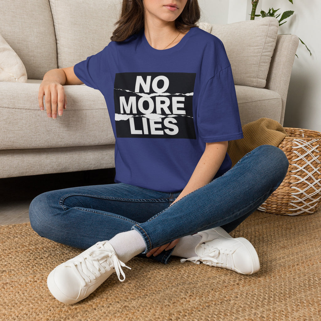No More Lies T-Shirt — Bold Protest Graphic Tee