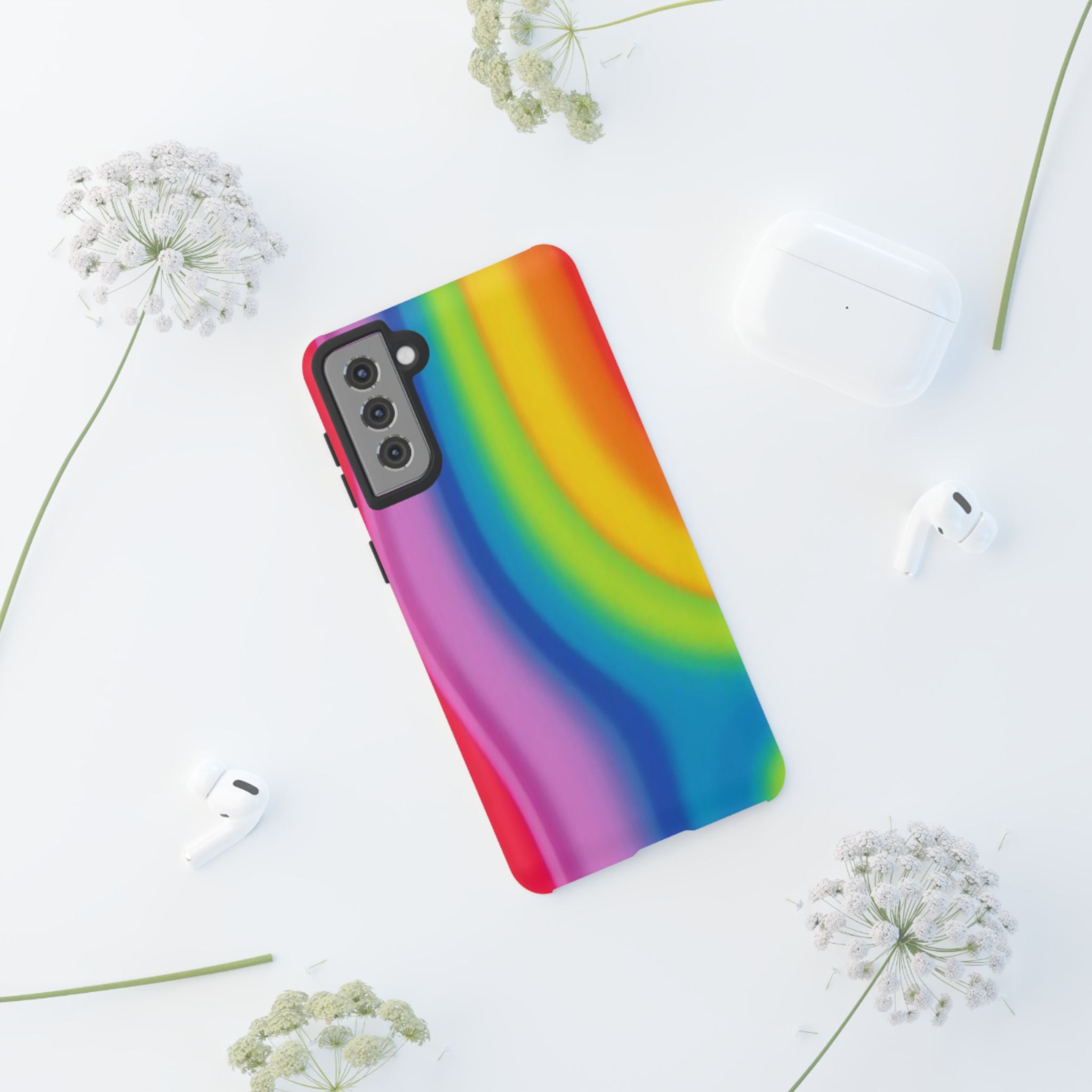 Rainbow Swirl Tough Case for Android