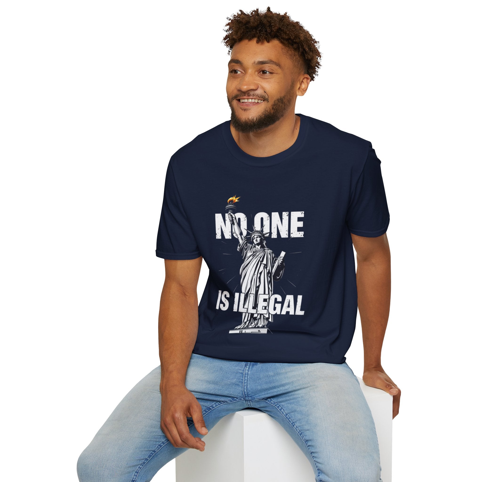 No One Is Illegal Graphic T-shirt