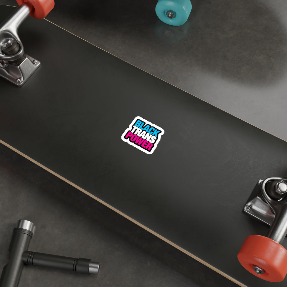 Die-Cut Stickers - BLACK TRANS POWER