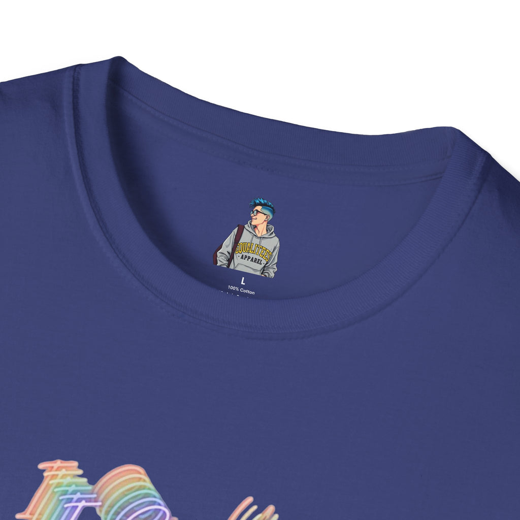 I See You Unisex Softstyle T-Shirt - Colorful Wave Design for LGBTQ+ Visibility