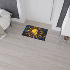 Cosmic Moon Heavy Duty Floor Mat - Vibrant Space Design for Home Decor