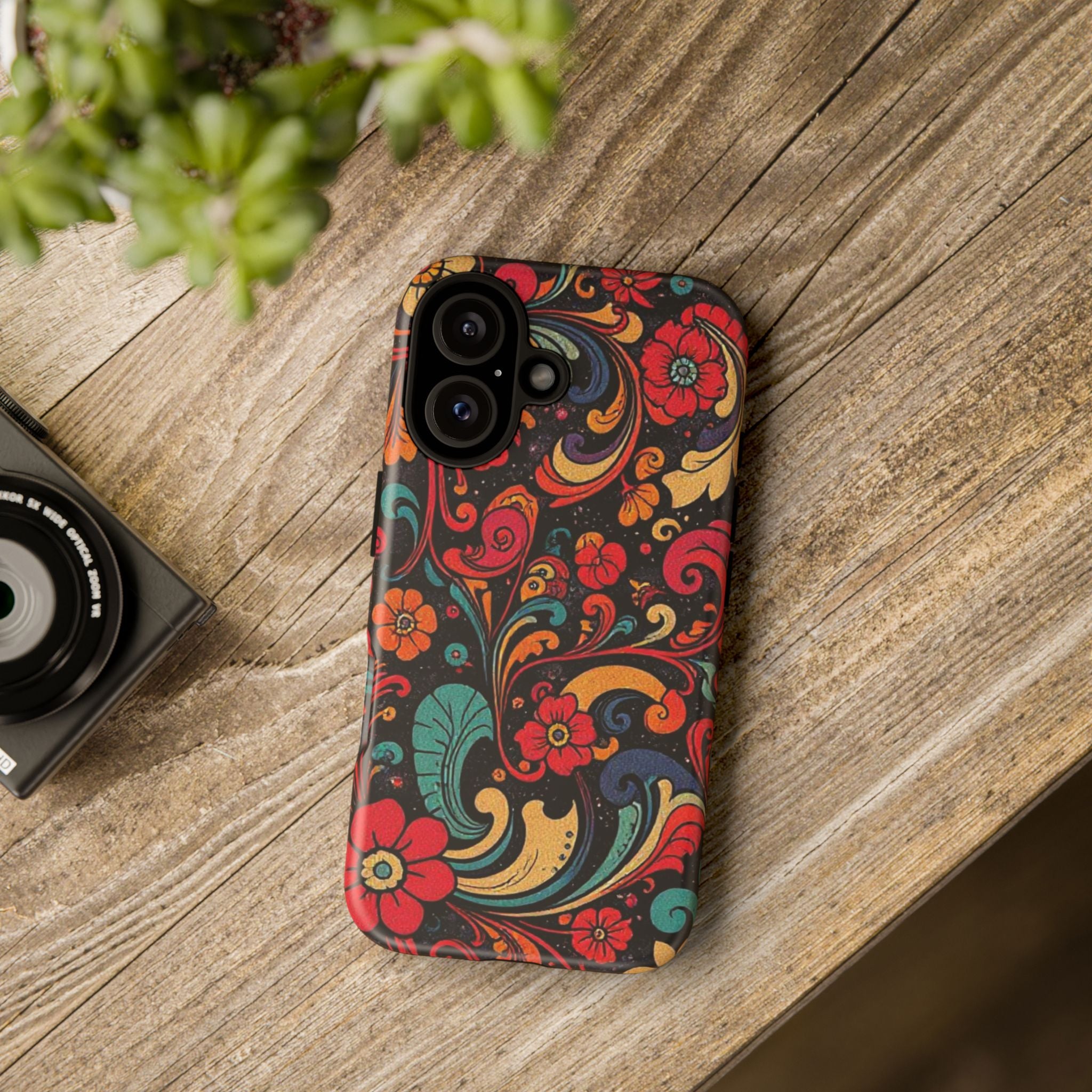 Floral Paisley Tough Case for iPhone — Vibrant Protective Phone Cover
