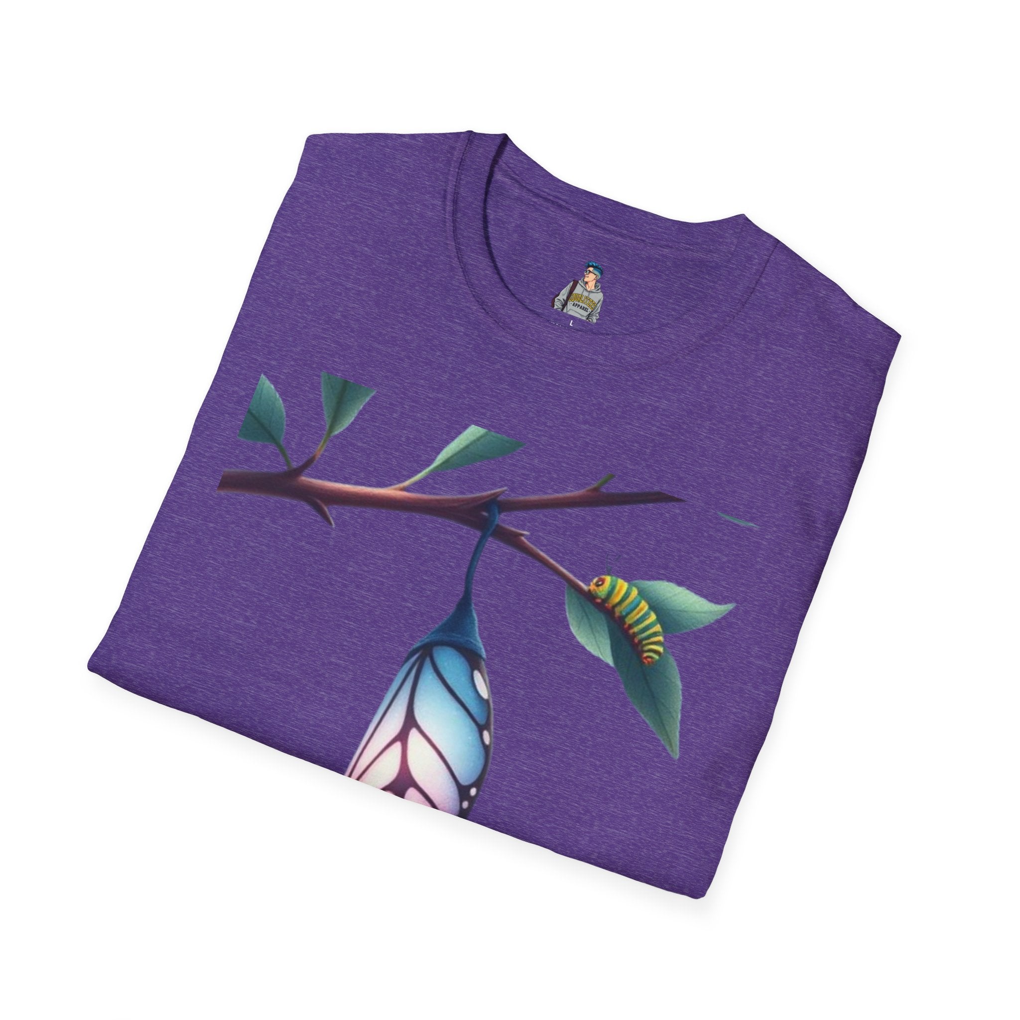 Trans Caterpillar to Butterfly Graphic T-Shirt