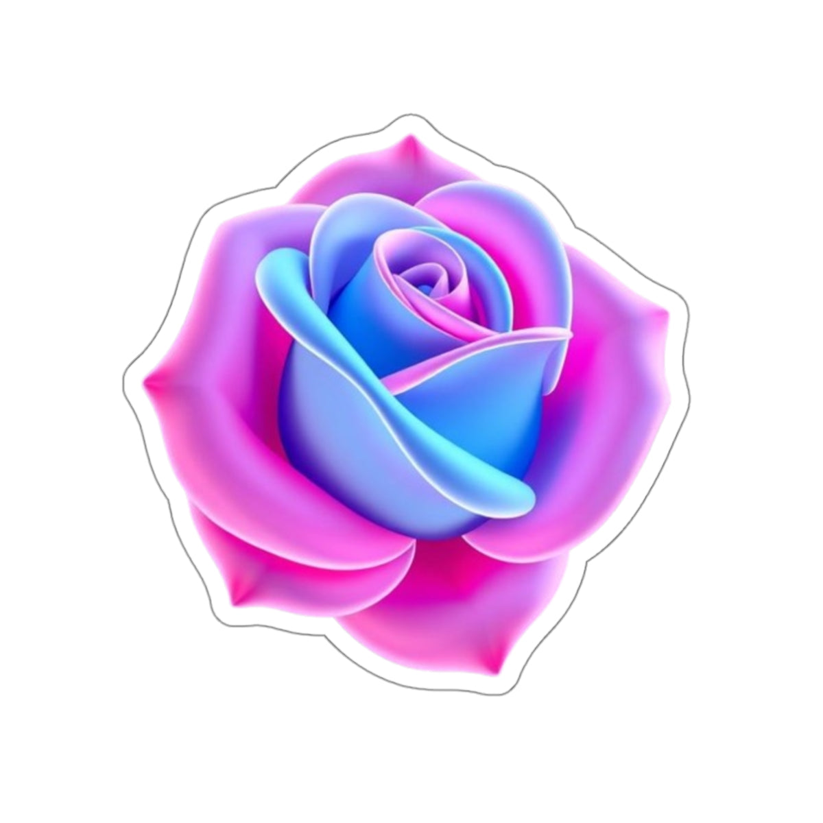 Die-Cut Stickers - Rose - Trans Colors