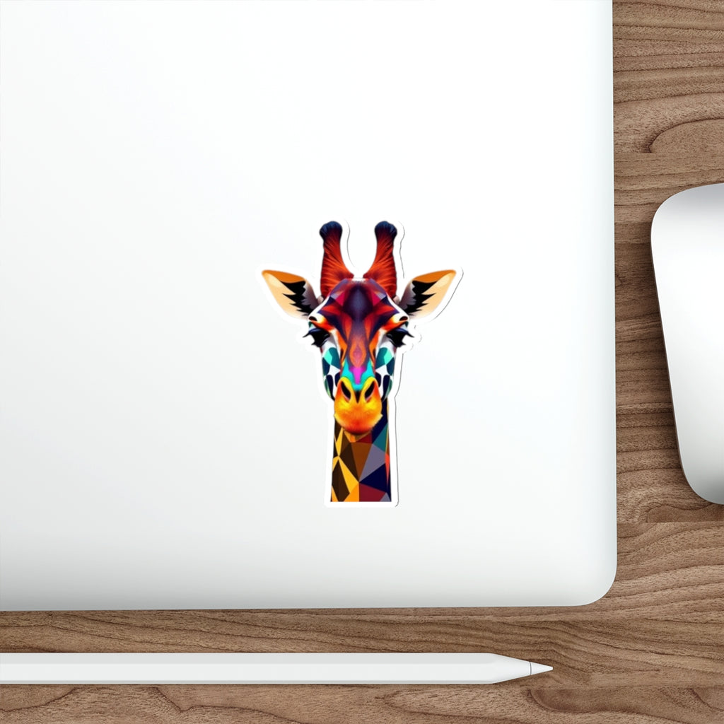 Giraffe Sticker - Die-Cut Stickers in Colorful LGBTQIA Colors