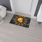 Cosmic Moon Heavy Duty Floor Mat - Vibrant Space Design for Home Decor