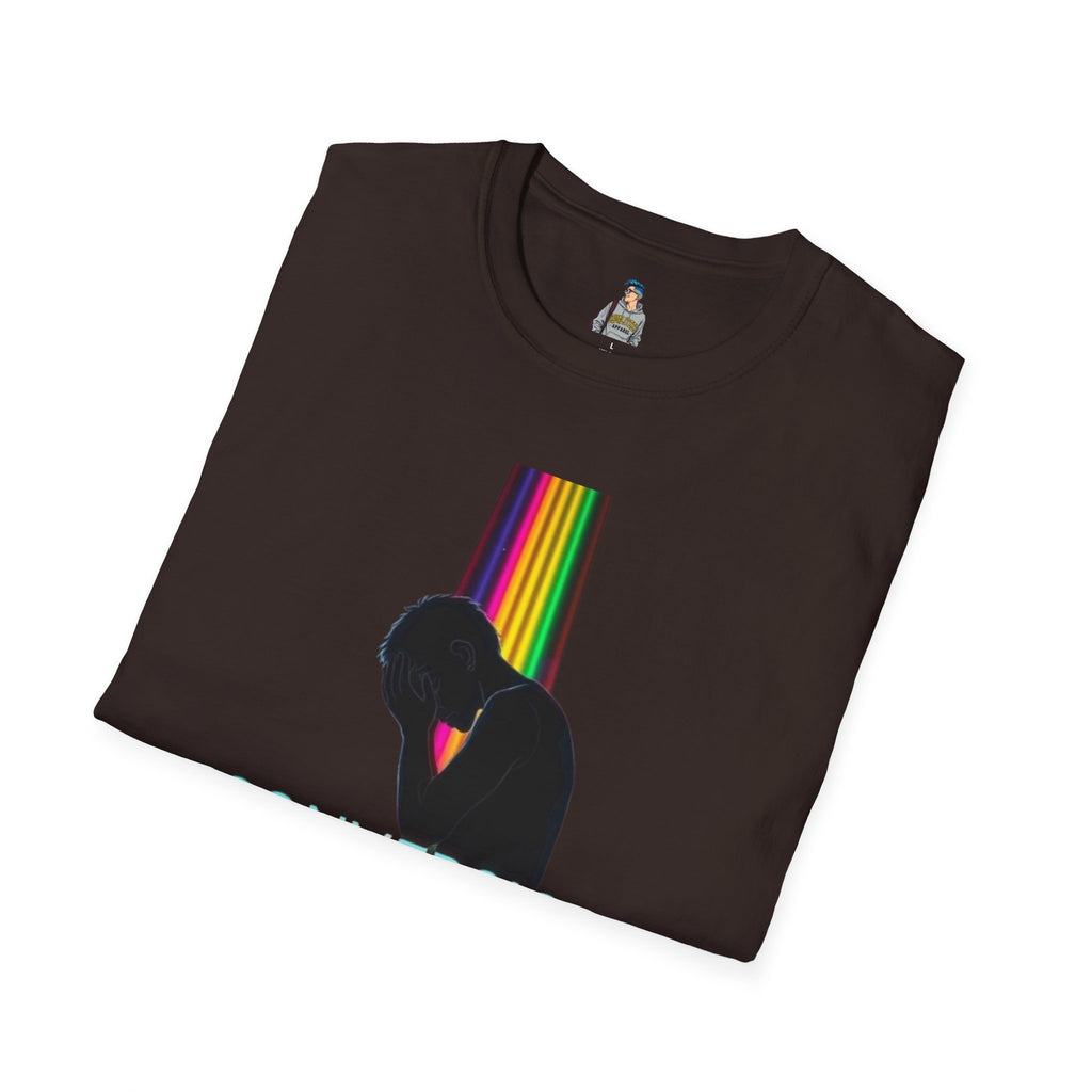 Unisex Softstyle T-Shirt - LGBTQ+ Empowerment T-Shirt: Conversion Therapy is Torture & We All Belong