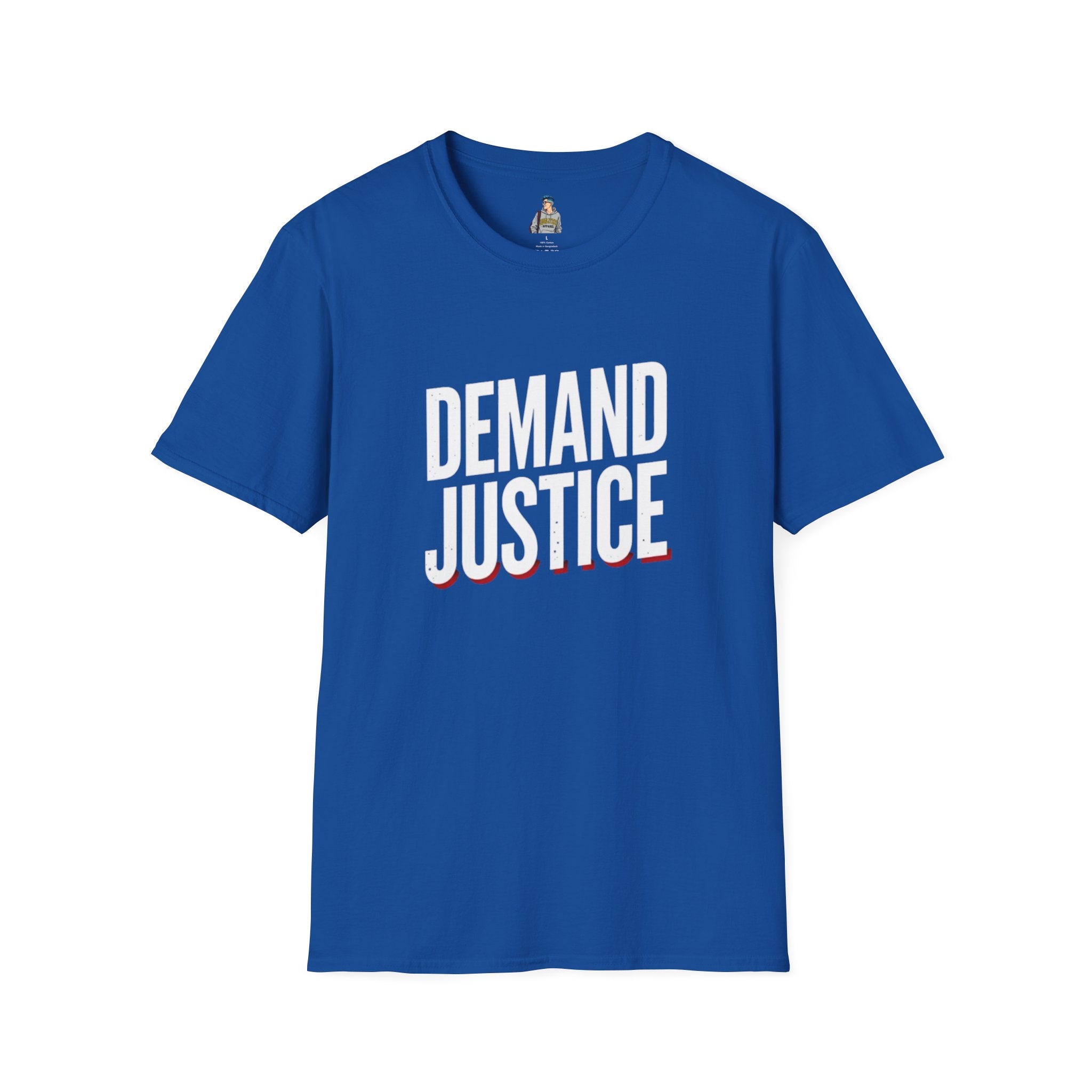 Demand Justice T-Shirt — Bold Protest Tee for Activists & Social Justice Supporters