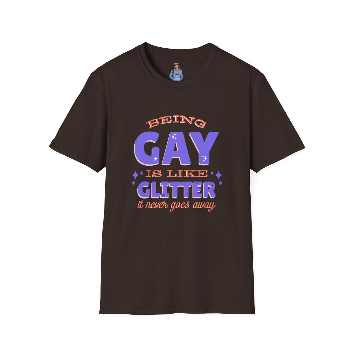 Being Gay Is Like Glitter Pride Tree Las Vegas T-Shirt