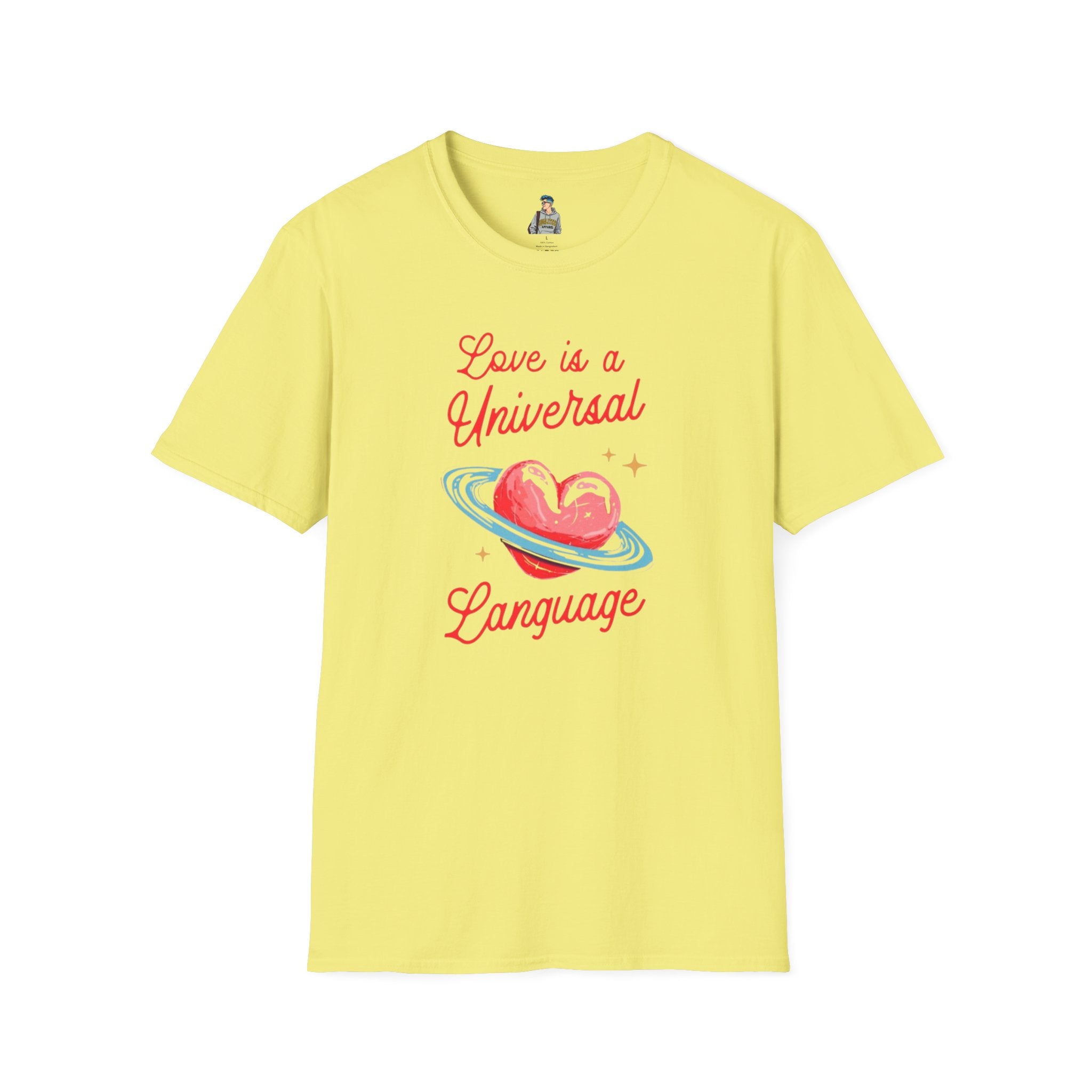 Unisex Softstyle T-Shirt - Love is a Universal Language Tee for Positive Vibes
