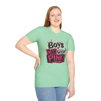 Boys Can Wear Pink T-Shirt — Bold Retro Feminist Graphic Tee