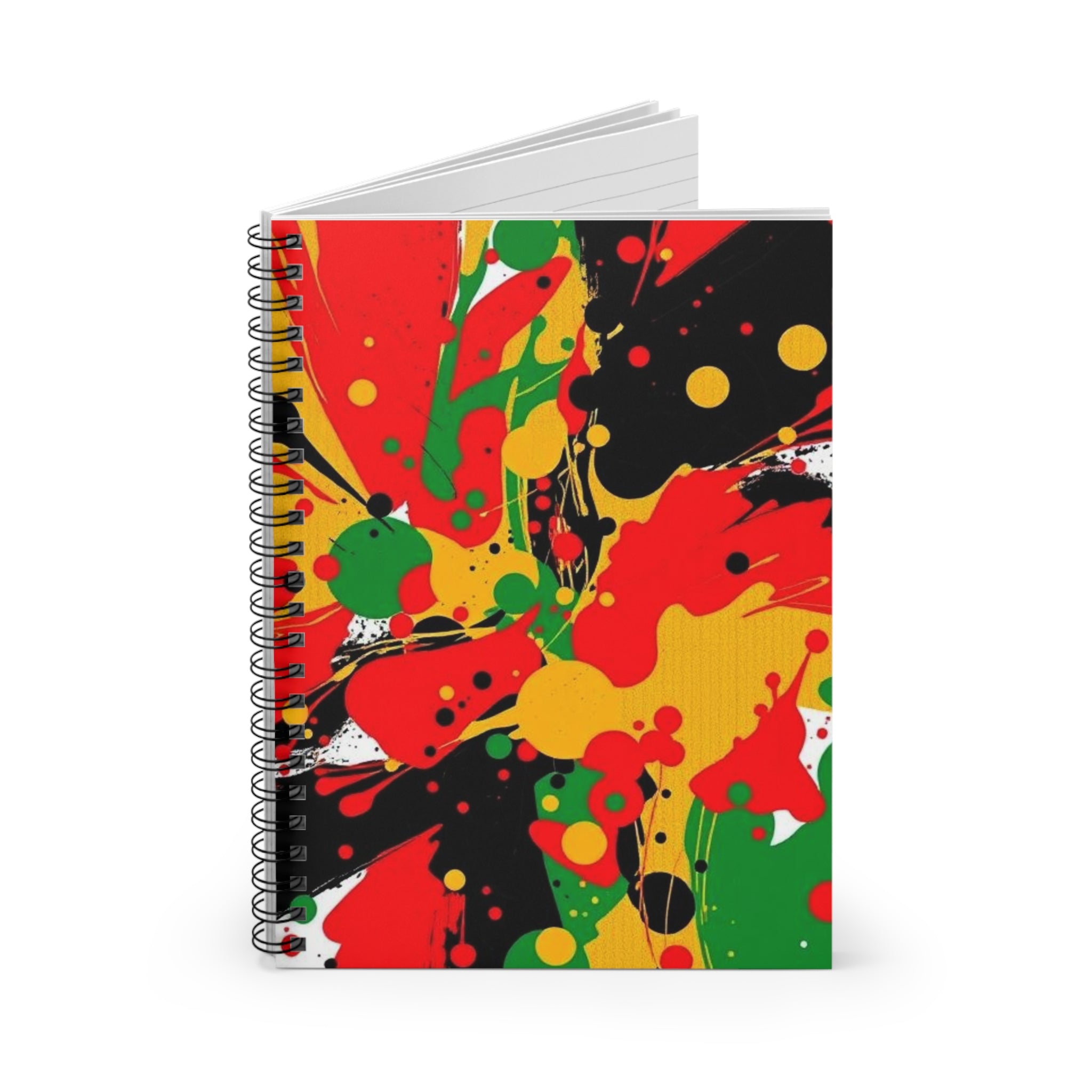 Vibrant Spiral Notebook - Ruled Line for Creative Minds | Abstract Color Splash Design