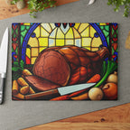 Stained Glass Design Glass Cutting Board - Perfect for Cooking and Entertaining