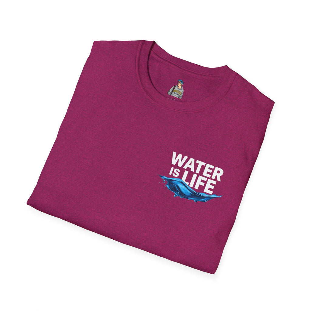 Water is Life Unisex T-Shirt | Eco-Friendly Tee for Environmentalists, Beach Lovers, Awareness Campaigns, Gifting
