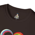 Let Your Love Flow Rainbow Heart T-Shirt