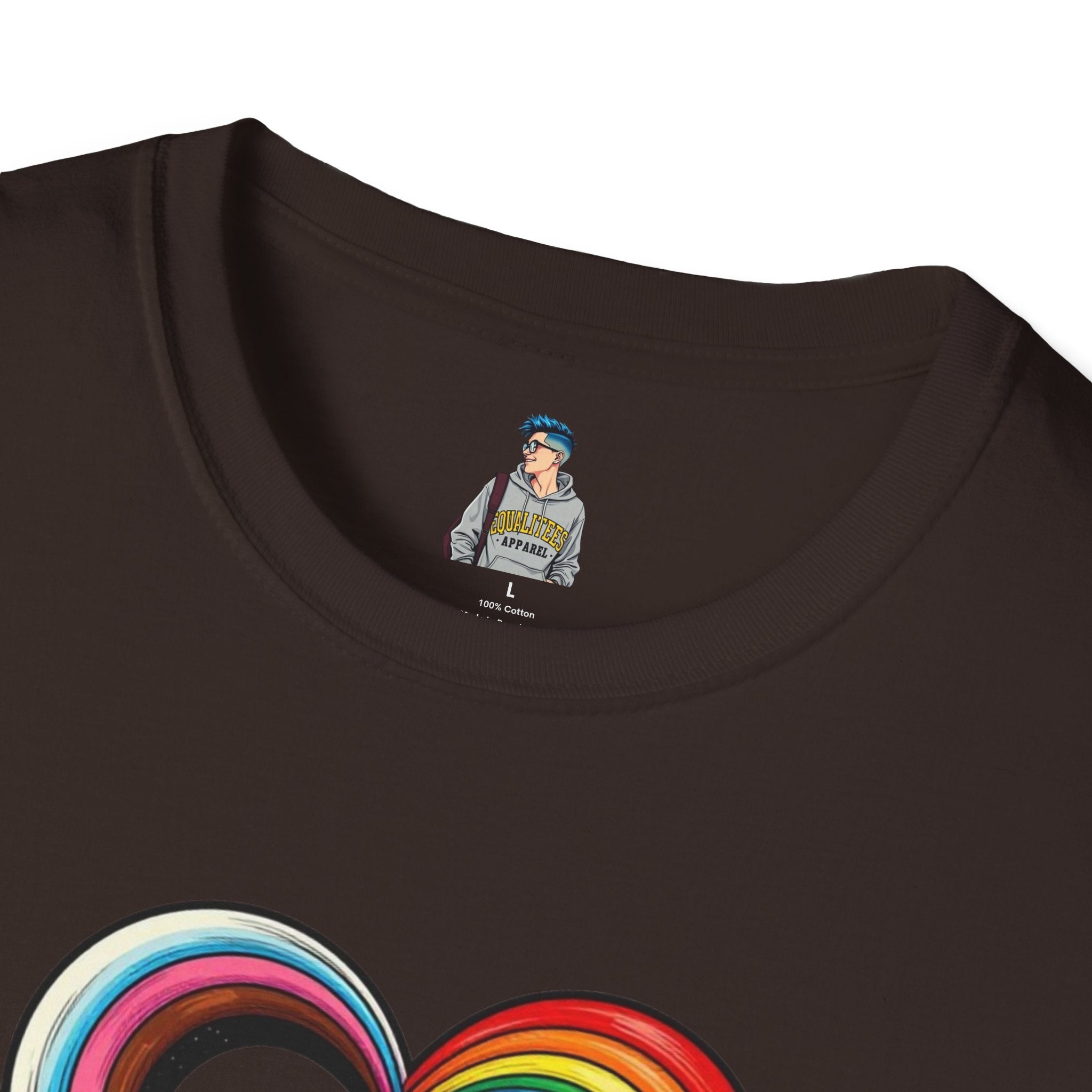Let Your Love Flow Rainbow Heart T-Shirt