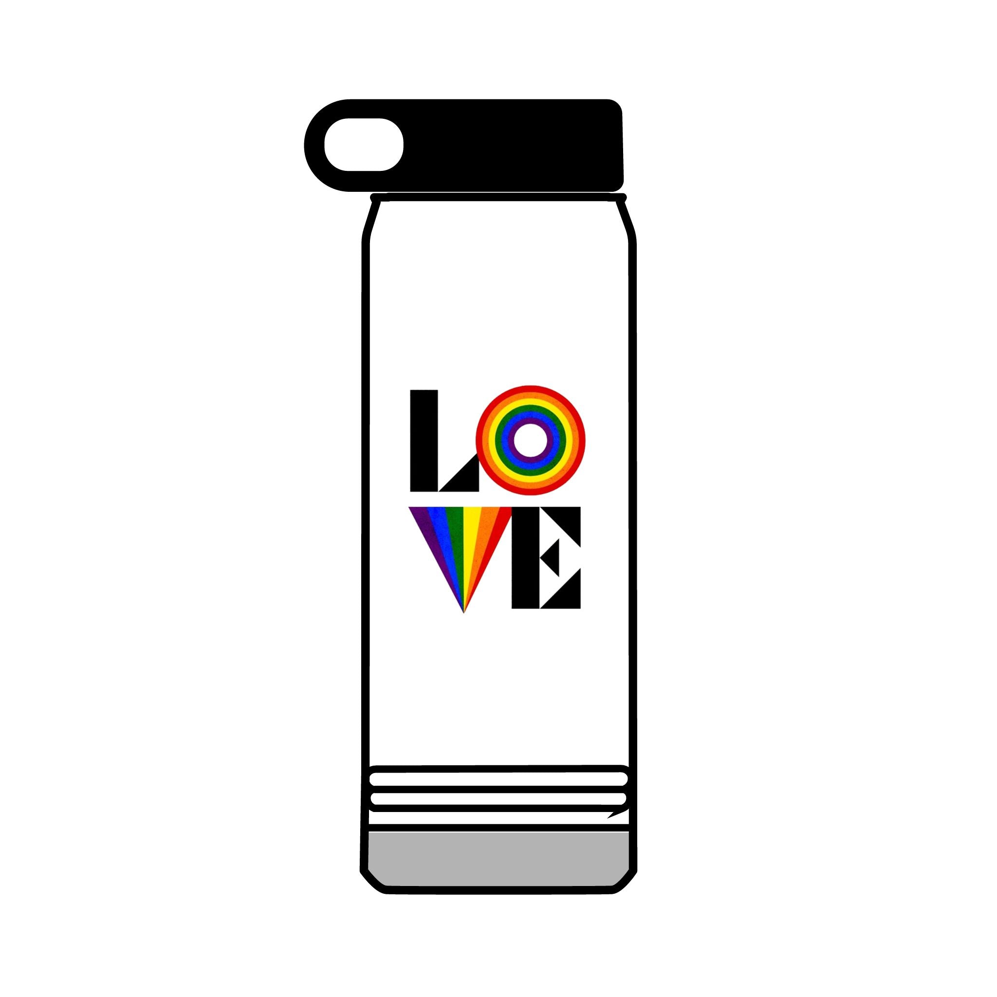 Rainbow Love 32oz Water Bottle