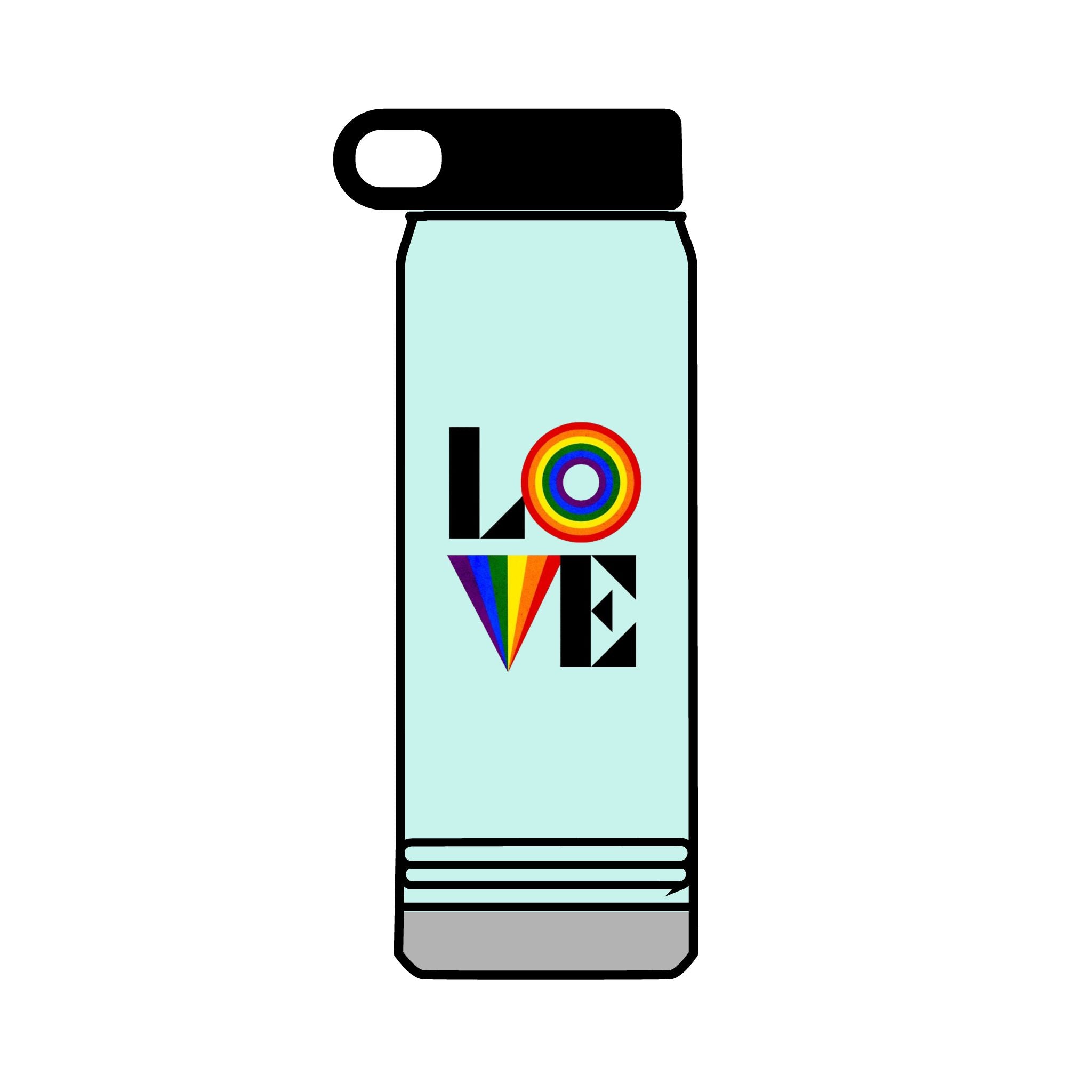 Rainbow Love 32oz Water Bottle