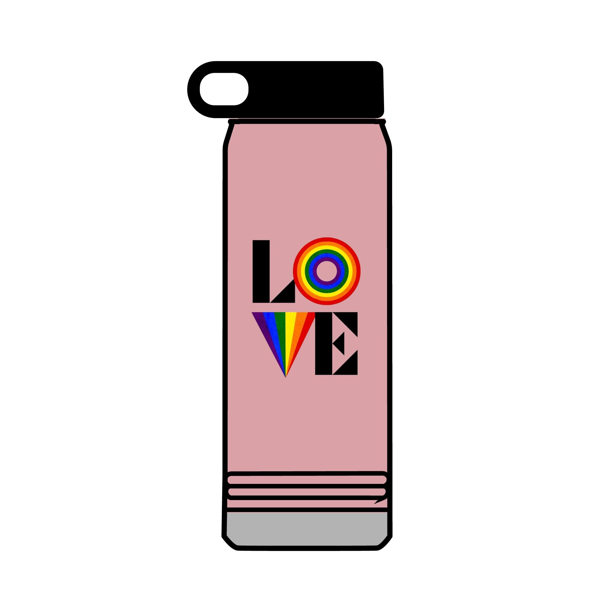 Rainbow Love 32oz Water Bottle