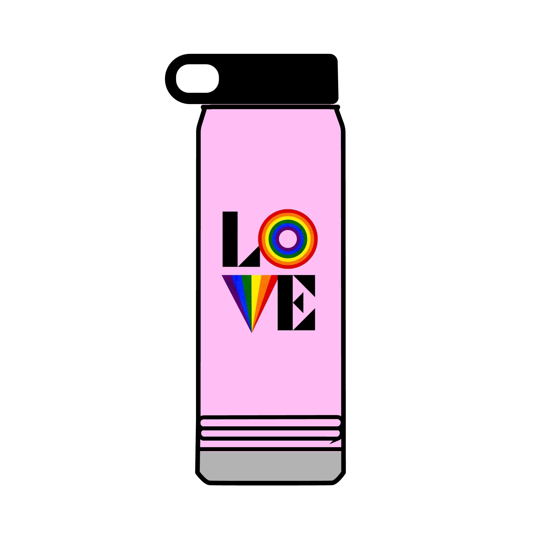Rainbow Love 32oz Water Bottle