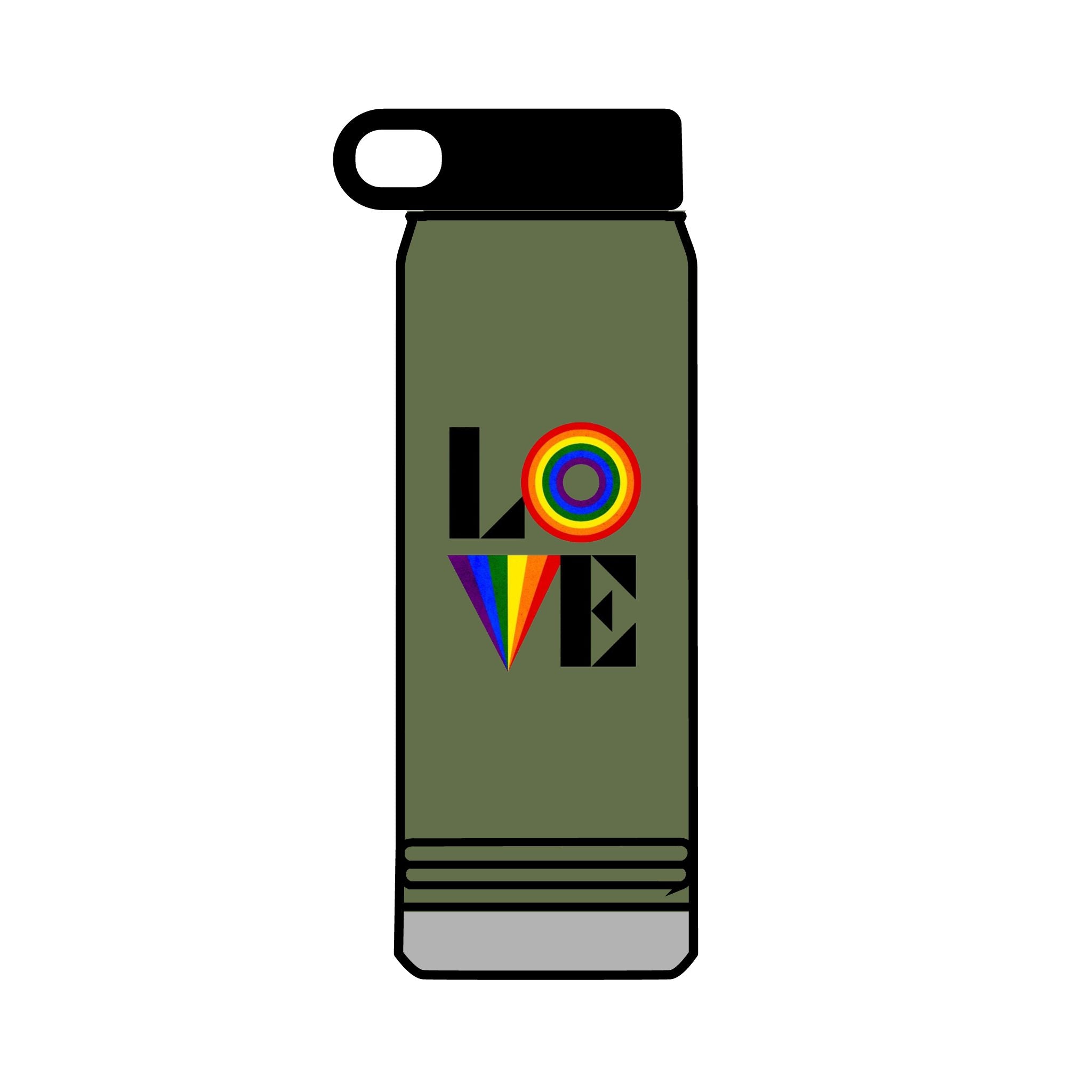 Rainbow Love 32oz Water Bottle
