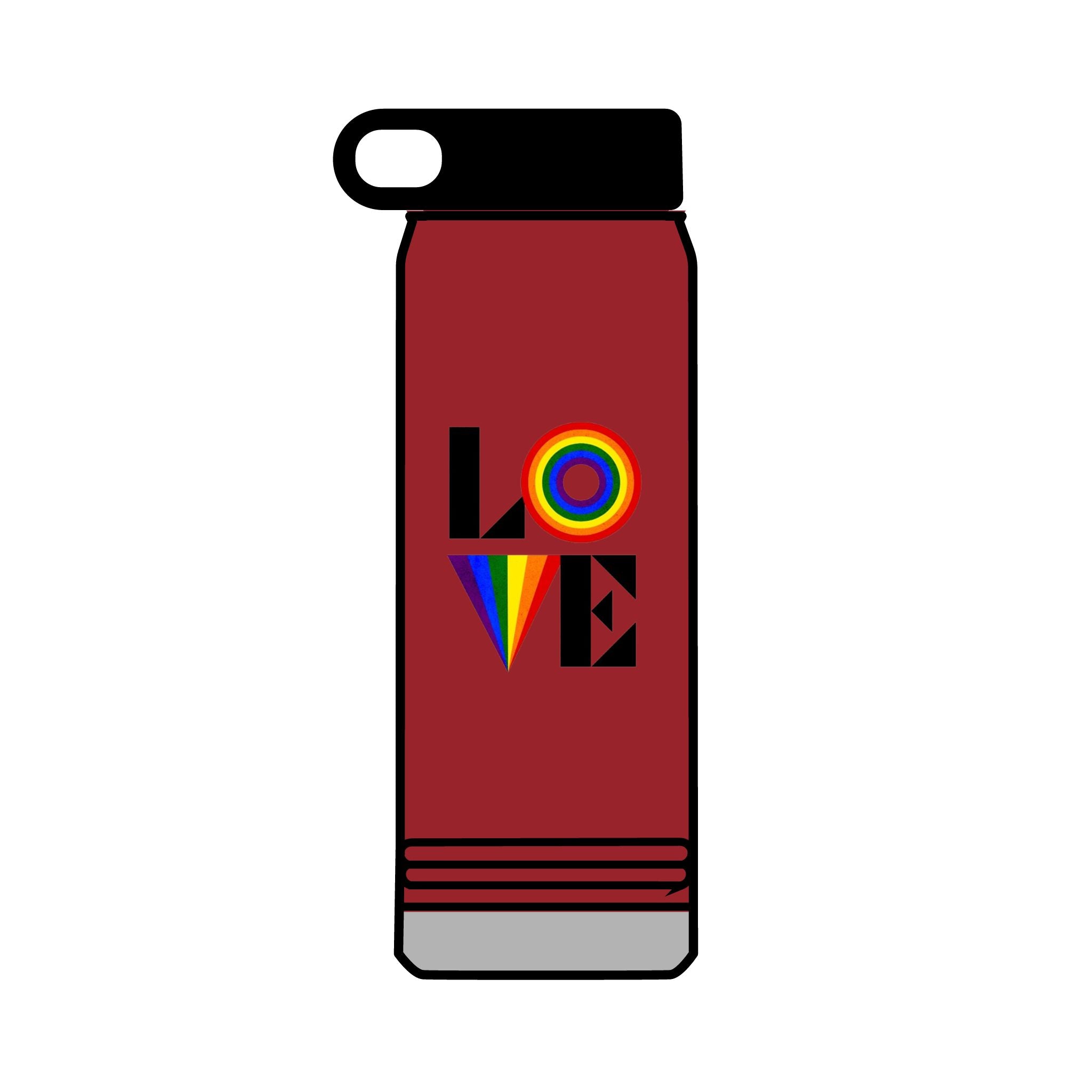 Rainbow Love 32oz Water Bottle