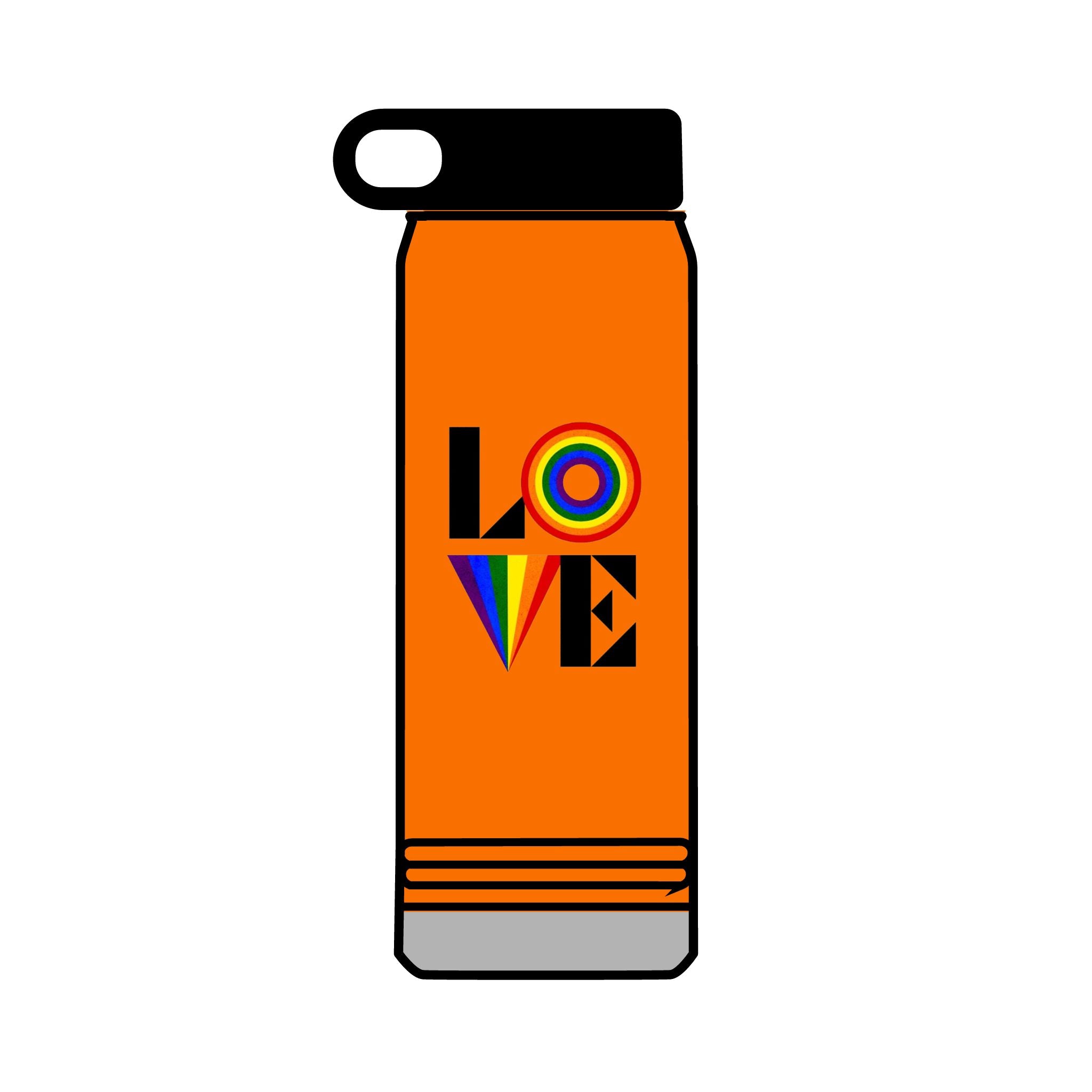 Rainbow Love 32oz Water Bottle