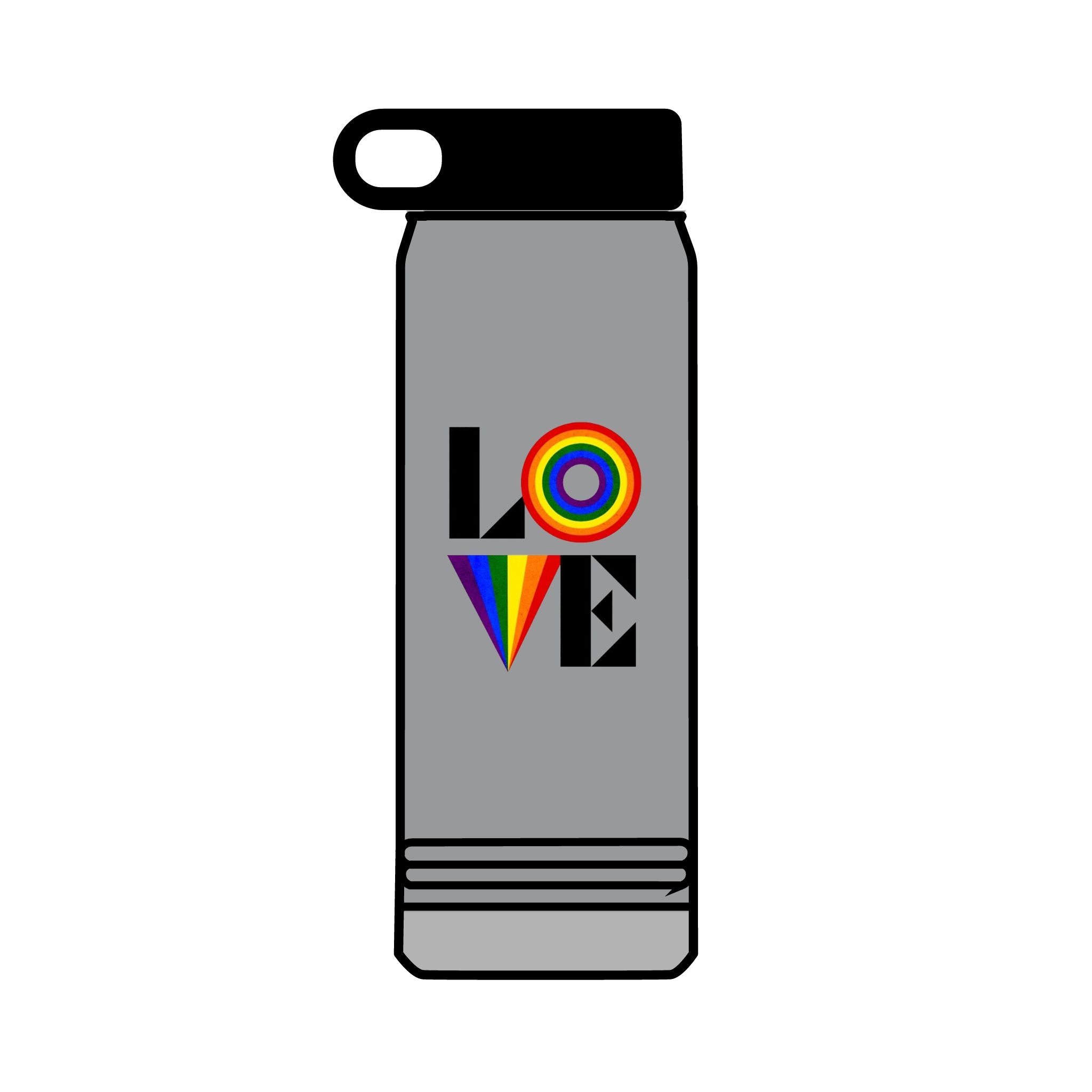 Rainbow Love 32oz Water Bottle